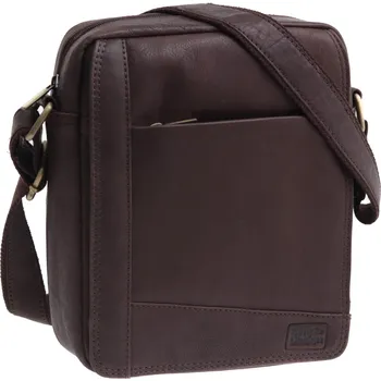 Pánská kožená taška crossbody Sendi Design T-737 hnědá