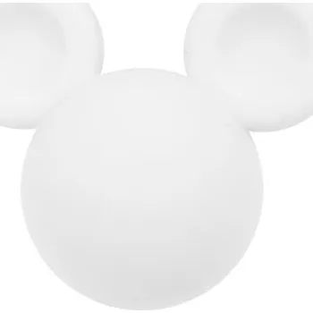 Dětské navlékací korálky Natana bílé silikonové korálky Mickey 32 x 19 mm