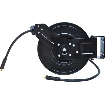 Držák na zahradní hadici Automatická kovová navíječka se vzduchovou hadicí o délce 15 m pro stlačený vzduch