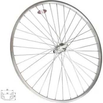 Zapletené kolo OEM zadní zapletené kolo 28' 622-19 36d Union/CnSpoke 7s RU (stříbrná)