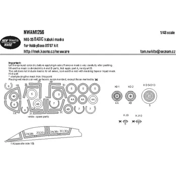 Plastikový model 1/48 Mask Mig-35 BASIC (HOBBYB)
