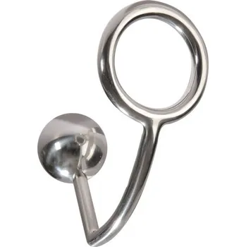 Anální kolík Cockring anal lock Slave4master 50 mm, ocelový anal lock s koulí 30 mm