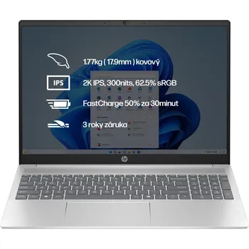 Notebook Notebook HP Pavilion 16-af0433nc Natural silver Kovový