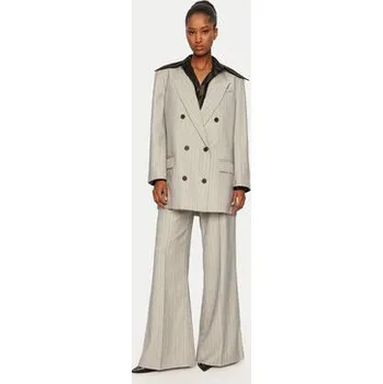 Dámské kalhoty Munthe Kalhoty z materiálu 244142224410 Šedá Regular Fit 36