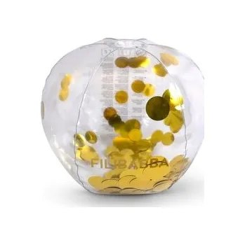 Dětský míč PLÁŽOVÁ LOPTA FILIBABBA GOLD CONFETTI