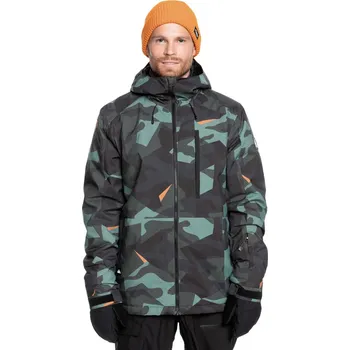 Bunda na snowboard Quiksilver Mission Printed Jacket puzzle camo sea spray S 2025 - Odesíláme do 24 hodin