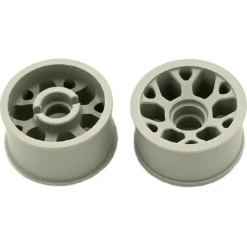 RC vybavení Marka Racing 1:28 Mini-Z 2WD CNC Delrin Flanged Rear Wheel 11x20mm +1,5 Offset (Light Grey)