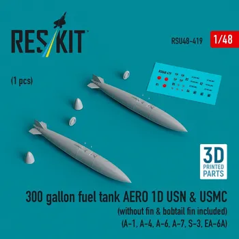 Plastikový model 1/48 300 gallon fuel tank AERO 1D USN&USMC (2 pcs)