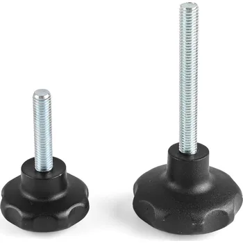 Vrut Šroub ovládací hvězdice černý - 50mm/M8x40mm