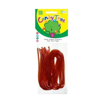Bonbon Provázky s příchutí jahod 75 g BIO CANDY TREE