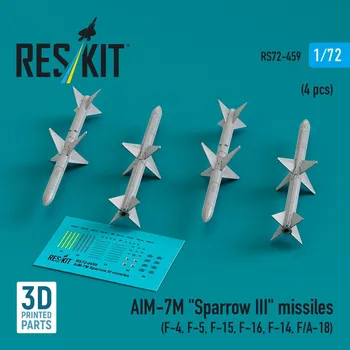 Plastikový model 1/72 AIM-7M 'Sparrow III' missiles (4 pcs.)