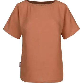 Dámská halenka Tom Linen Dámská Lněná halenka Cihlová Velikost: L