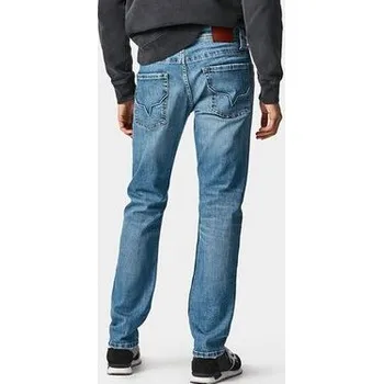 Pepe Jeans Kalhoty z materiálu PM206318WR94 Modrá Regular Fit 38_34