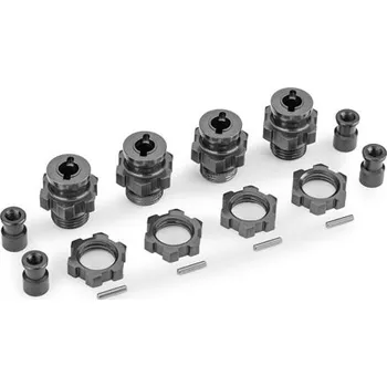 RC náhradní díl Traxxas náboj kola krátký hliníkový šedý (pro #9080)