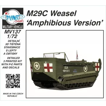 Plastikový model 1/72 M29C Weasel 'Amphibius Version'