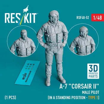 Plastikový model 1/48 A-7 'Corsair II' male pilot stand.position 1