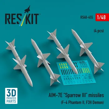 Plastikový model 1/48 AIM-7E 'Sparrow III' missiles (4 pcs.)