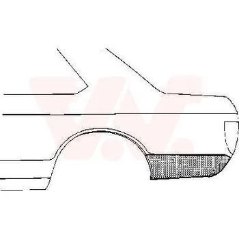 Příslušenství karosérie Boční stěna VAN WEZEL 3755.33