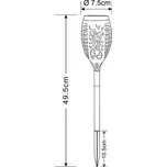 Globo LED solární světlo na zemní hroty 33536-3, svítilna, černá, sada 3 kusů - Výška zemního hrotu 10,5 cm 12 x 0,2 W LED