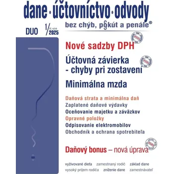 DUO 1/2025 – Nové sadzby DPH pre rok 2025