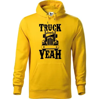 Pánská mikina DOBRÝ TRIKO Pánská mikina s potiskem Truck yeah Velikost pánské mikiny: 3XL, Barva: Žlutá