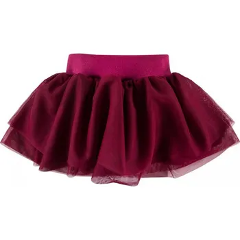 Dívčí oblečení Eevi Dětská tylová sukně bordó - 86