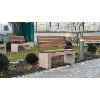 Zahradní lavice Cementum Betonová lavička Velikost: S, Opěradlo: Bez opěradla