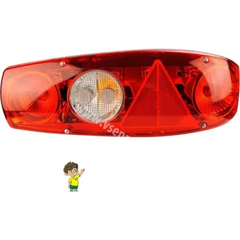 Zadní světlomet Zadní světlo Hella Caraluna II Plus na obytný přívěs - karavan, HELLA - Pravá strana