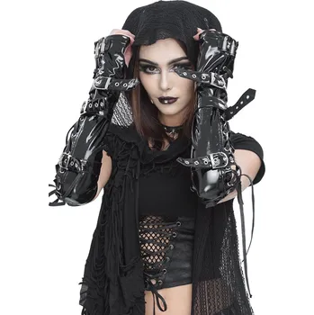 Cyklistické rukavice nárukávník DEVIL FASHION - Leather - XL-4XL