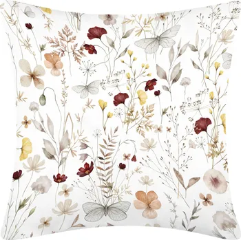 Povlečení DARRÉ Bavlněný povlak na polštář Květinová něžnost - světlý Velikost: 40 x 40