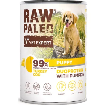 Krmivo pro psa RAW PALEO TURKEY&COD PUPPY CAN - Mokré krmivo pro štěňata krůtí a treska Balení.: 400 g