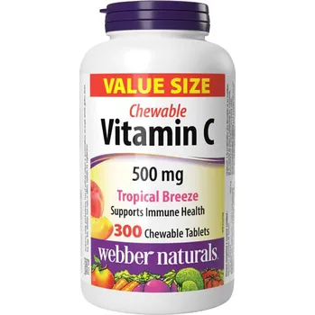 Webber Naturals Vitamin C 500 mg tropical breeze 300 tbl