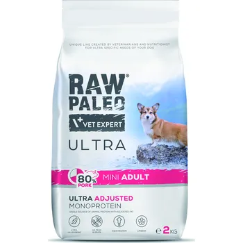 Krmivo pro psa RAW PALEO ULTRA PORK MINI ADULT - suché granule s vepřovým masem pro dospělé psy malých plemen Balení.: 750 g