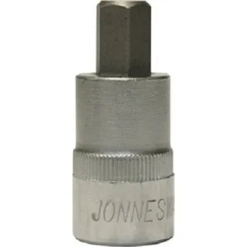 Gola hlavice Zástrčné hlavice Imbus, 1/2", velikosti H4-H19, délka 55 mm - JONNESWAY, Velikost: H5