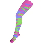 Bavlněné punčocháčky New Baby s maskáčovým vzorem zeleno-růžové, Velikost 104 (3-4r)