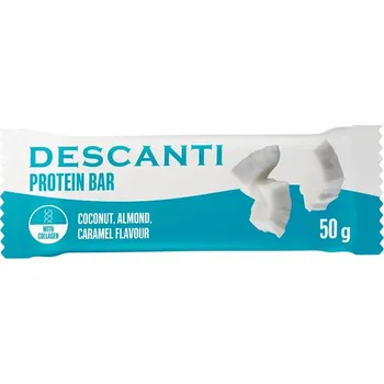 Descanti Protein Bar 50 g coconut almond caramel Příchuť: kokos-mandle-karamel