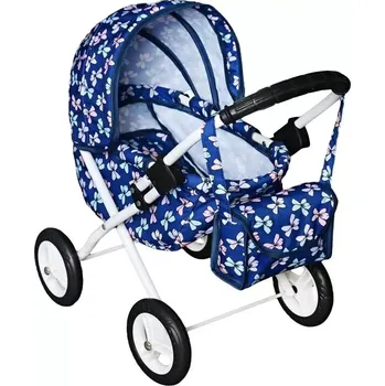 Kočárek pro panenku Kočárek pro panenky skládací Jasmine Kids M01 Fialka