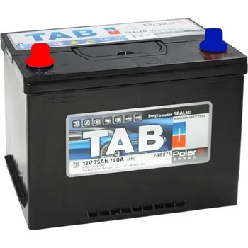 Autobaterie 75Ah L,s.p.740A, 12V, 259×175×200/221, TAB Polar
