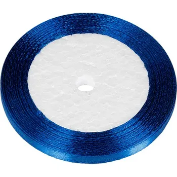 Stuha Stuha saténová tmavě modrá 6 mm/ 22,5m