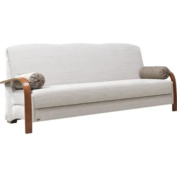 Sedací souprava Pohovka Oliwia 08 Clic-Clac s rozkladem a úložným prostorem z bukového dřeva