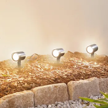 Lampička Lindby Smart LED reflektor se zemním hrotem Nycta, RGB, Tuya, sada 3 kusů černá, bílá 3 x 1,4 W LED - Doprava zdarma