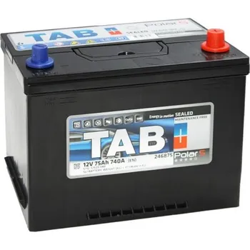 Autobaterie 75Ah P,s.p.740A, 12V, 259×175×200/221, TAB Polar