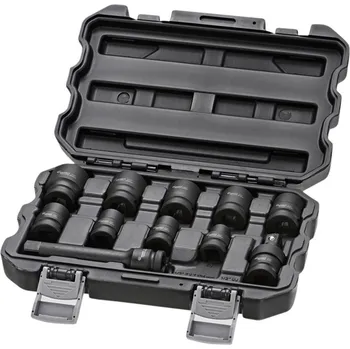 Sada šestihranných kovaných nástrčných ořechů 1/2" Black Edition o velikosti 10-27 mm v sadě 11 ks