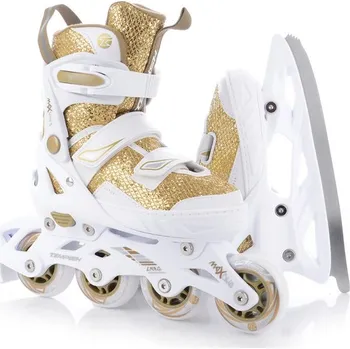 Celoroční brusle Tempish Enbo Girl Duo zlaté/bílé
