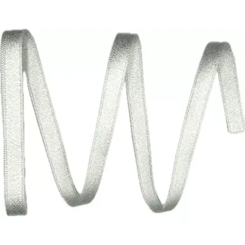 Stuha Stuha saténová STARDUST stříbrná 10mm x 2m (5,- Kč/m) (Stuha skládaná, saténová, stříbrná, oboustranná)