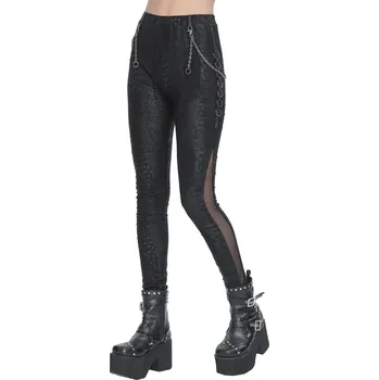 Dámské kalhoty kalhoty dámské (legíny) DEVIL FASHION - Punk - XXL
