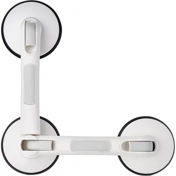 Madlo do koupelny Ridder A0256001 Madlo s nastavitelným úhlem 90°- 180° přísavné, odnímatelné, polohovatelné - 120kg nosnost bílá