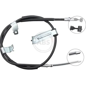 Lanko parkovací brzdy Tažné lanko, parkovací brzda A.B.S. K19009