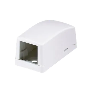 Elektrická zásuvka CBX1AW-A Zásuvka MINI-COM pro 1 modul, na omítku, arkticky bílá