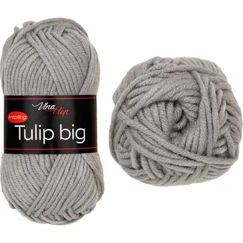 Příze Vlna-hep PŘÍZE TULIP big - AKRYL ANTIPILLING Tulip BIG: 41027 Šedá